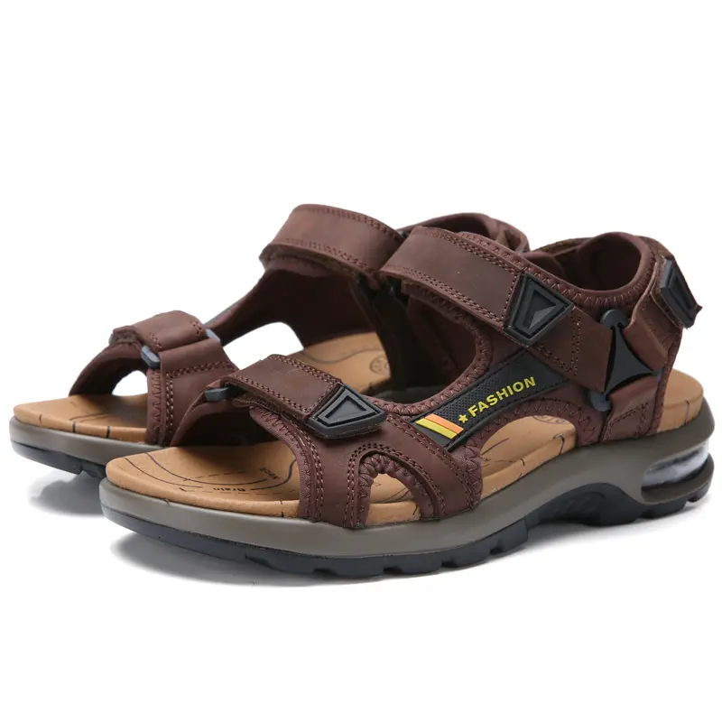 Mens Athletic Sandals Open Toe Hiking Outdoor Non-slip Sandals Air Cushion Sport Casual Beach Sandals
