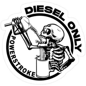 Diesel Only Powerstroke Decal