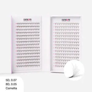 XL Lite Camellia Promade Fans 5D 0.07 give you perfectly balanced volume with a soft, fluffy finish, making every lash set fuller, faster, and effortlessly