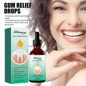 Gum Repair Drops Relieve Receding GingivalSwelling Gum Cleaning Care Oral PeriodontalHygiene Remove Stain Remove Yellow Tartar Cleanser，Oral drops Aloe Gum Health