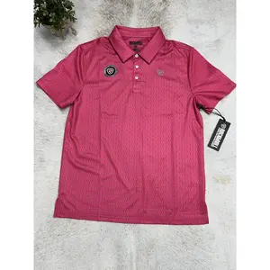 Rock And Roll Geo Allover Printed Polo Hot Pink