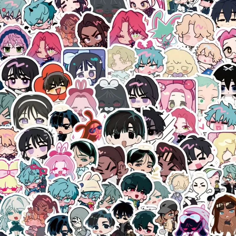 100 pieces of special-shaped stage stickers - "alienstage" - cute cartoon-style simple illustrations for stage use Anime Sticker Aesthetic Stickers Cool Stickers