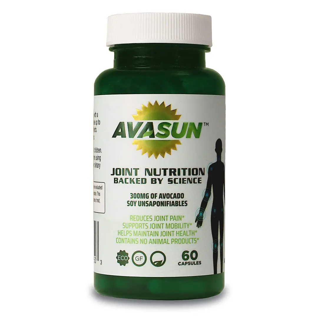 AvaSun ASU Joint Supplement, 300mg Avocado Soy Unsaponifiables, 60 Count