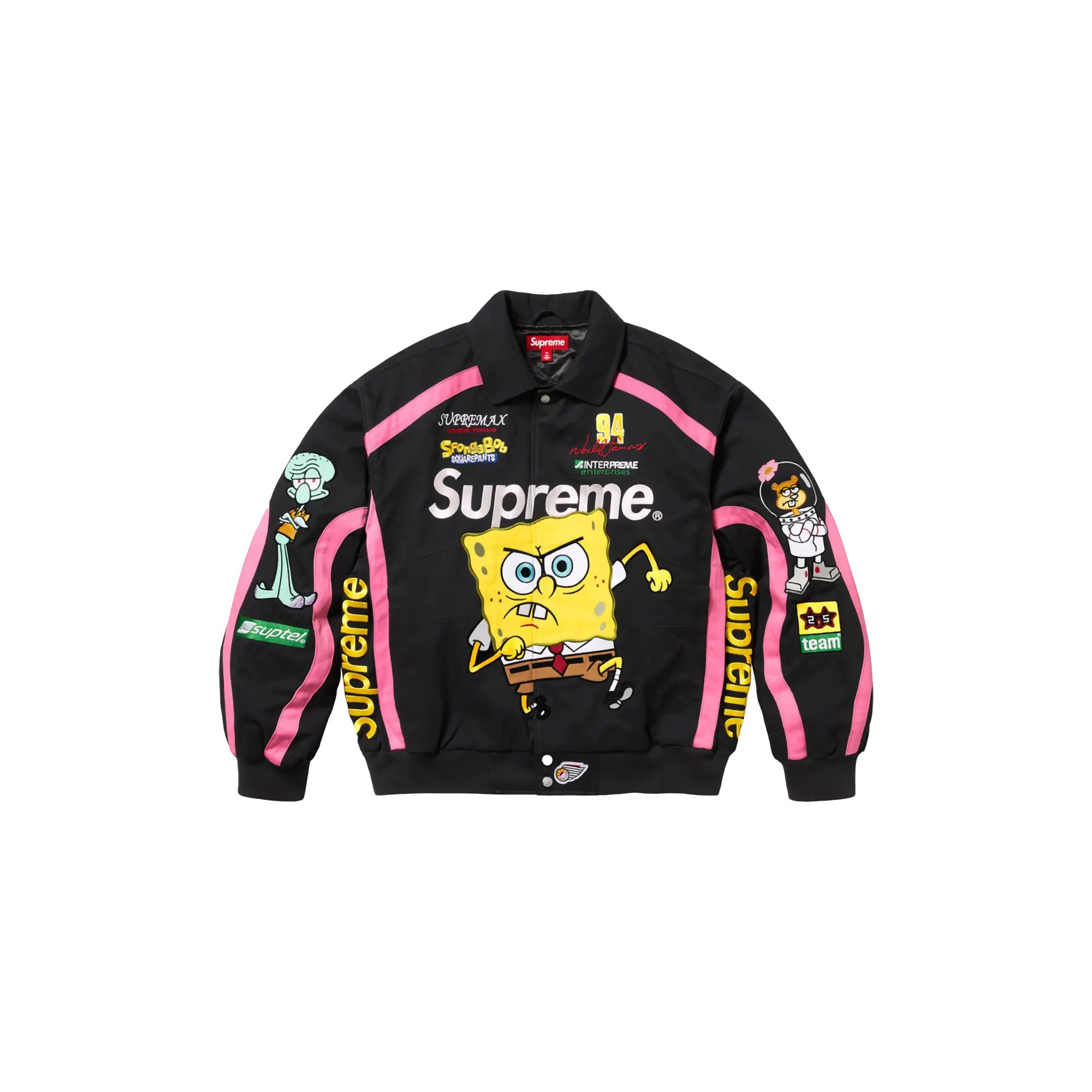 SpongeBob SquarePants Jeff Hamilton Racing Jacket "SS25 - Black" SU25376