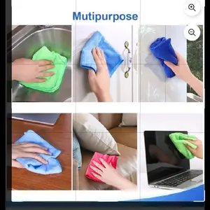 12Pcs Premium Microfiber Cleaning Cloth for Household Cleaning, 12" x 12"