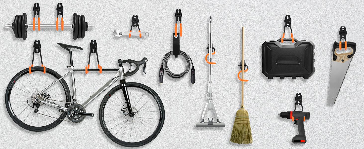 Assorted Garage Hooks Bundle, Steel Heavy Duty Garage Storage Hook,garage accessories tools and gadgets for him,house accessories Assorted Garage Hooks Bundle, Steel Heavy Duty Garage Storage Hook,garage accessories tools and gadgets for him,house accessories