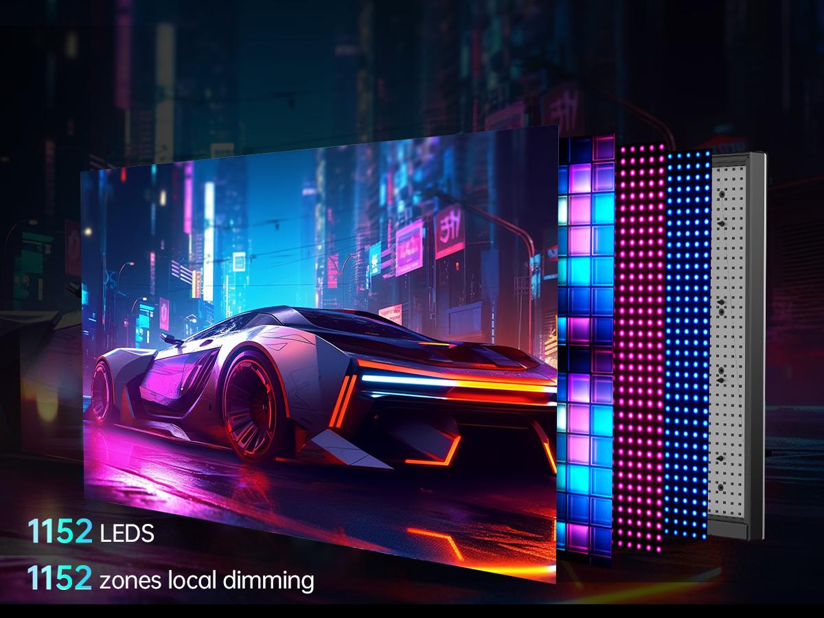 KTC 27'' 4K Mini LED 320Hz Gaming Monitor, UHD 3840x2160 Dual Mode (4K 160Hz/FHD 320Hz), HDR 1400, Fast IPS, Adaptive-Sync, Contrast 1000000:1, Type-C 65W, KVM, VESA, Tilt & Swivel & Height Adjustable, White, LOGO RGB Light, M27P6