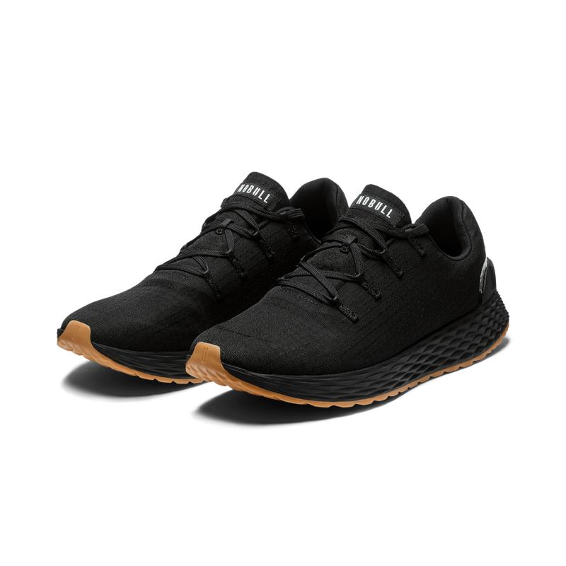 NOBULL Men's Allday Ripstop Shoe in Black Gum - Athletic Everyday Sneaker, Comfortable Walking Shoe, Versatile Trainer