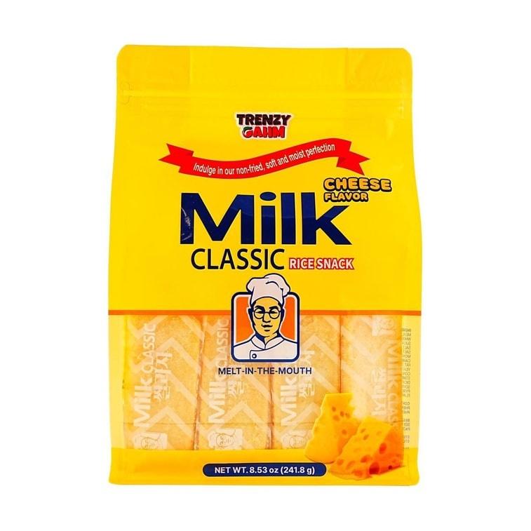 Milk Classic Rice Cracker Cheese Flavor 8.53 oz【Non Fried】【Korea Trendy】