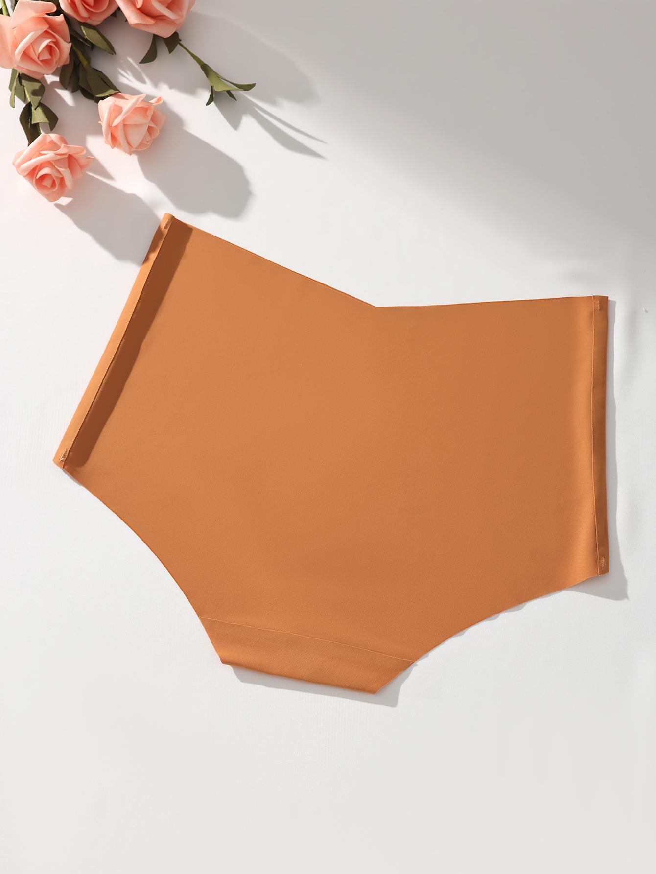 Hotcom Plus Size Seamless High Waisted Underwear For Women No Show Panties Full Coverage Soft Briefs 7 Pack XS-XXL Breathable Bikini Lingerie Everyday Clothes Fit Womenswear Leg - Feminine