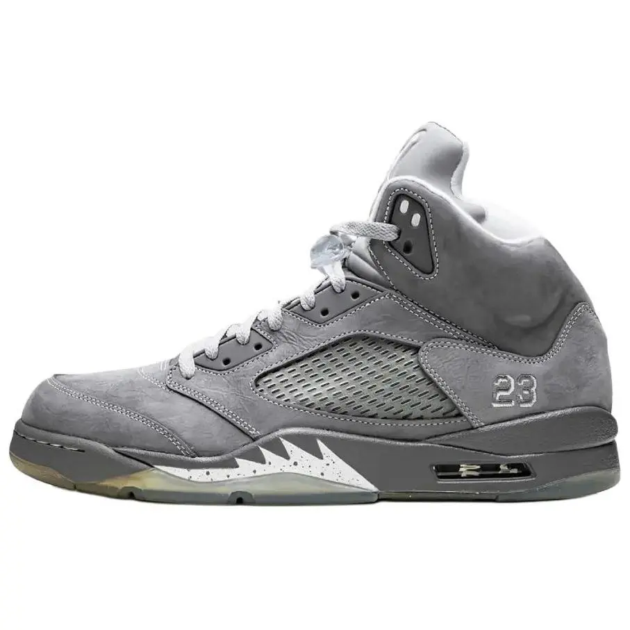 Air Jordan 5 Retro 'Wolf Grey' 2026, High Top Athletic Sneaker for Sports & Outdoor Activities