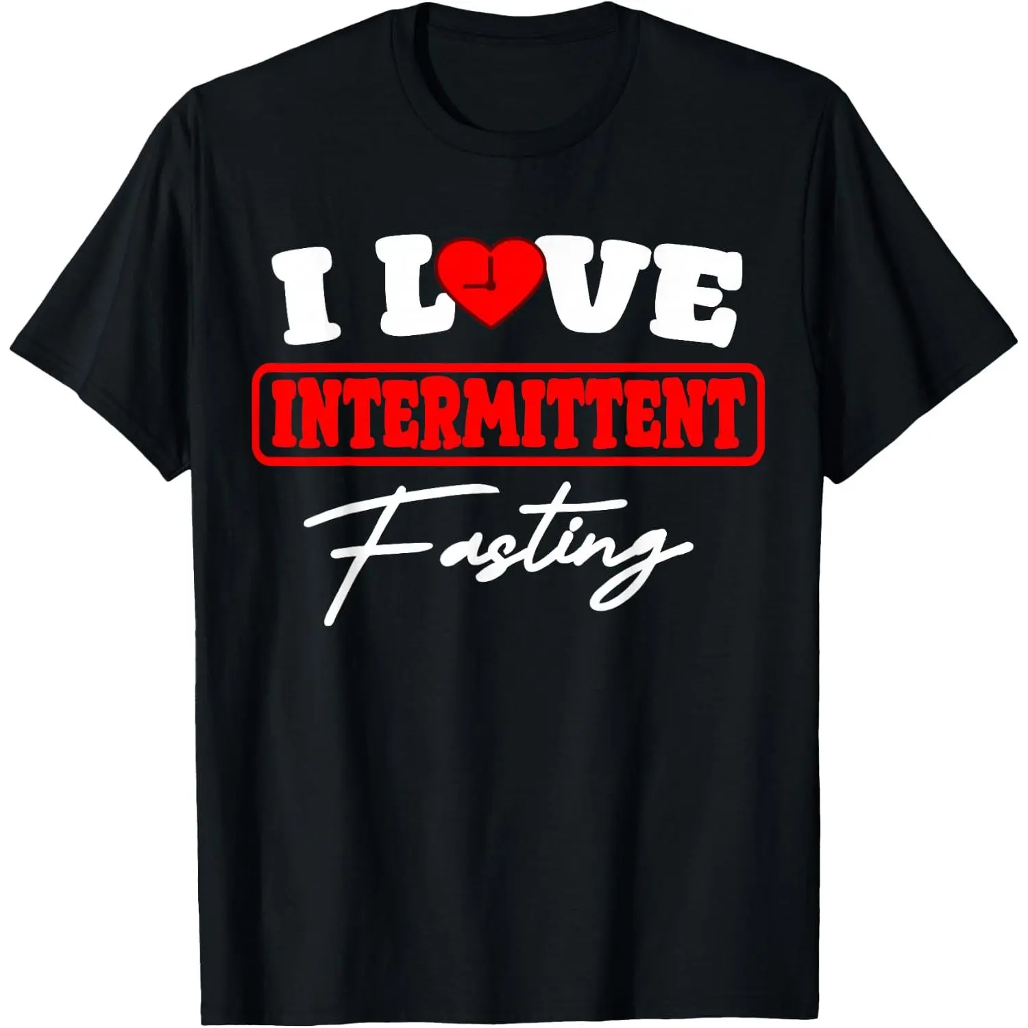 100%cotton I Love Intermittent Fasting Healthy Eating Habit Diet T-Shirt