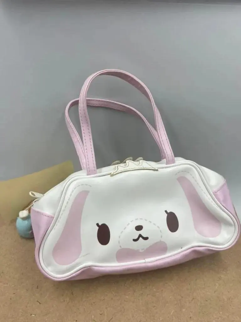 New Kawaii Cute Sanrio Sugarbunnies Bag Pink Double Sided Pu
