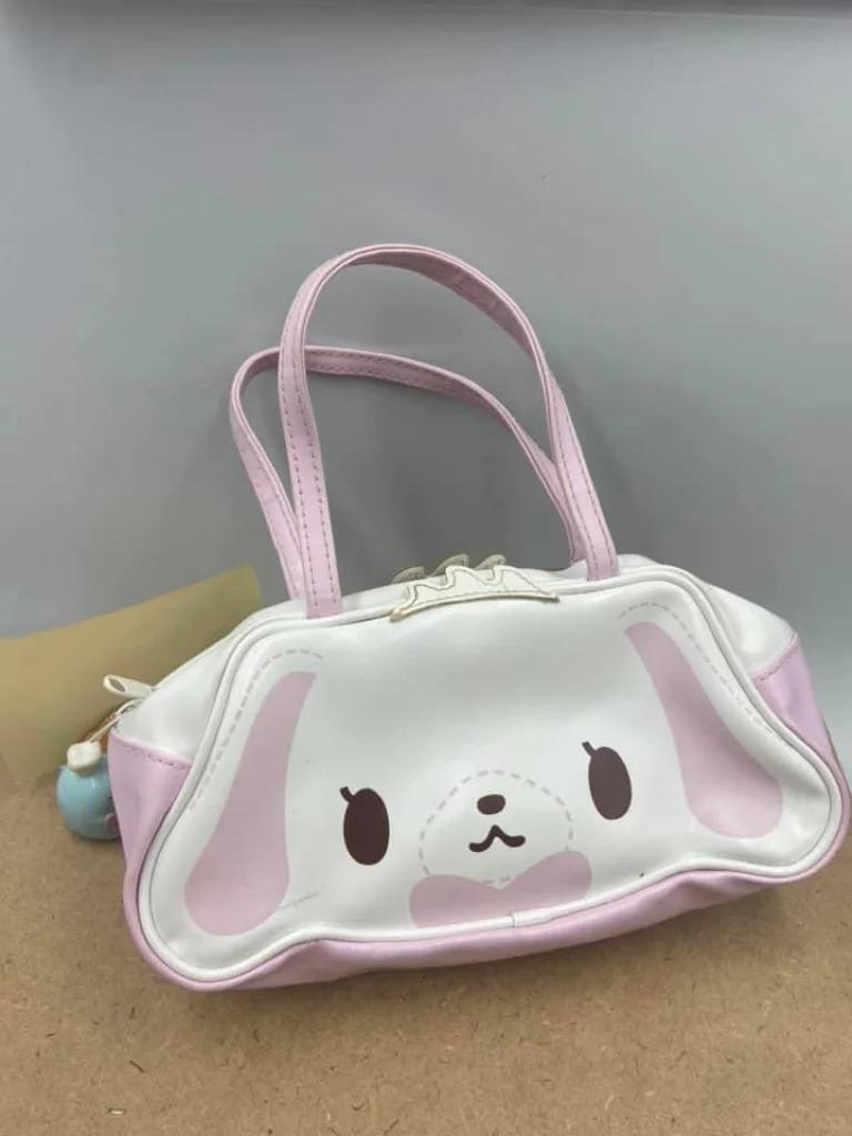 New Kawaii Cute Sanrio Sugarbunnies Bag Pink Double Sided Pu