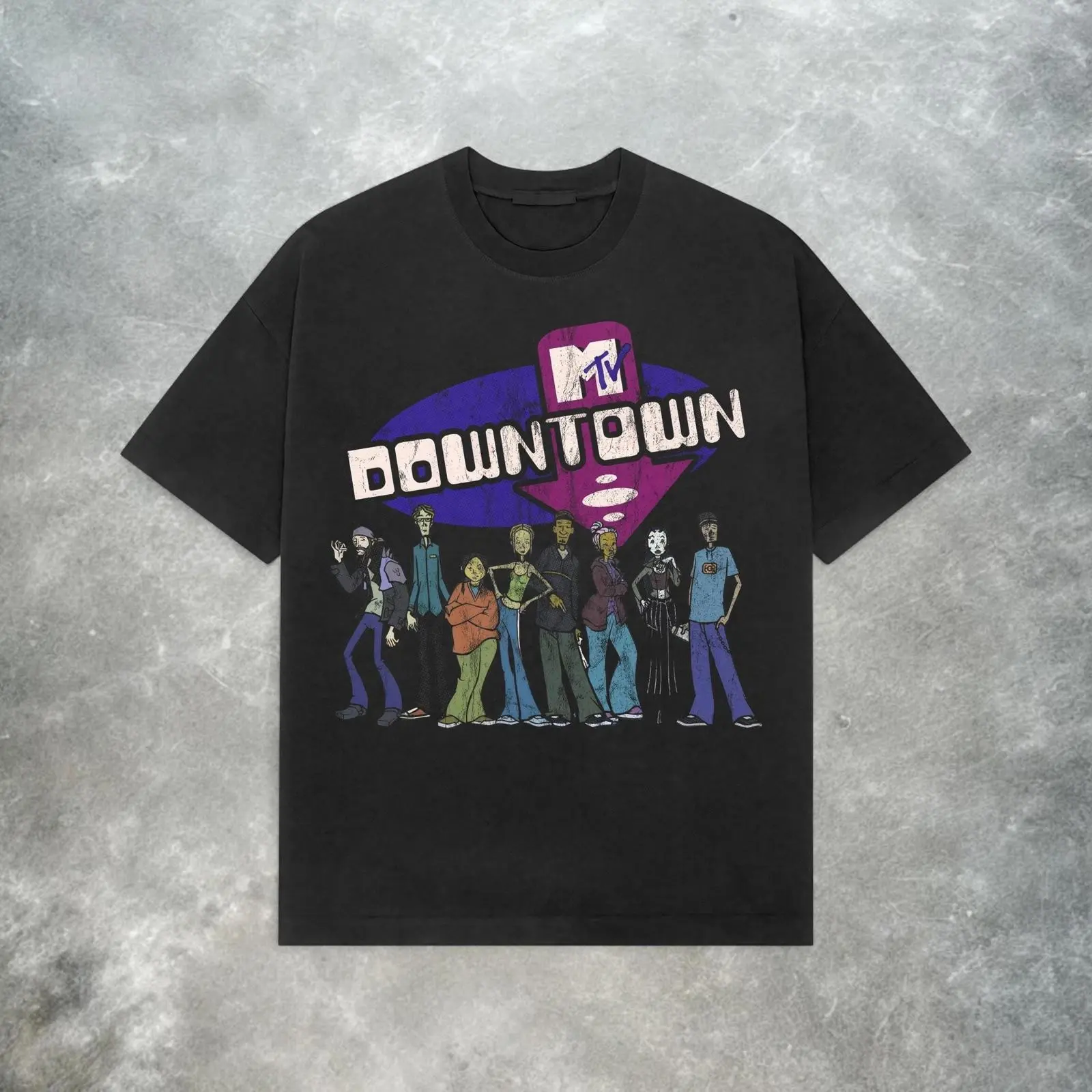 MTV Downtown Vintage Y2K Grunge Streetwear T-Shirt - TikTok Shop