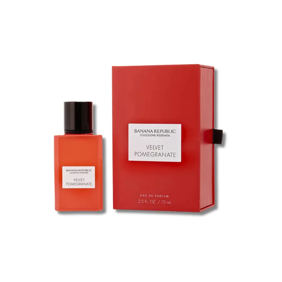 Banana Republic Velvet Pomegranate Unisex EDP Perfume - Adults' Aromatic Woody Floral, Aromatic Sweet, Vanilla Scents EDP Fragranced Liquid Perfume, 2.5 fl.oz Single Item, Edp Fragranced Perfume, Edp Liquid Perfumes