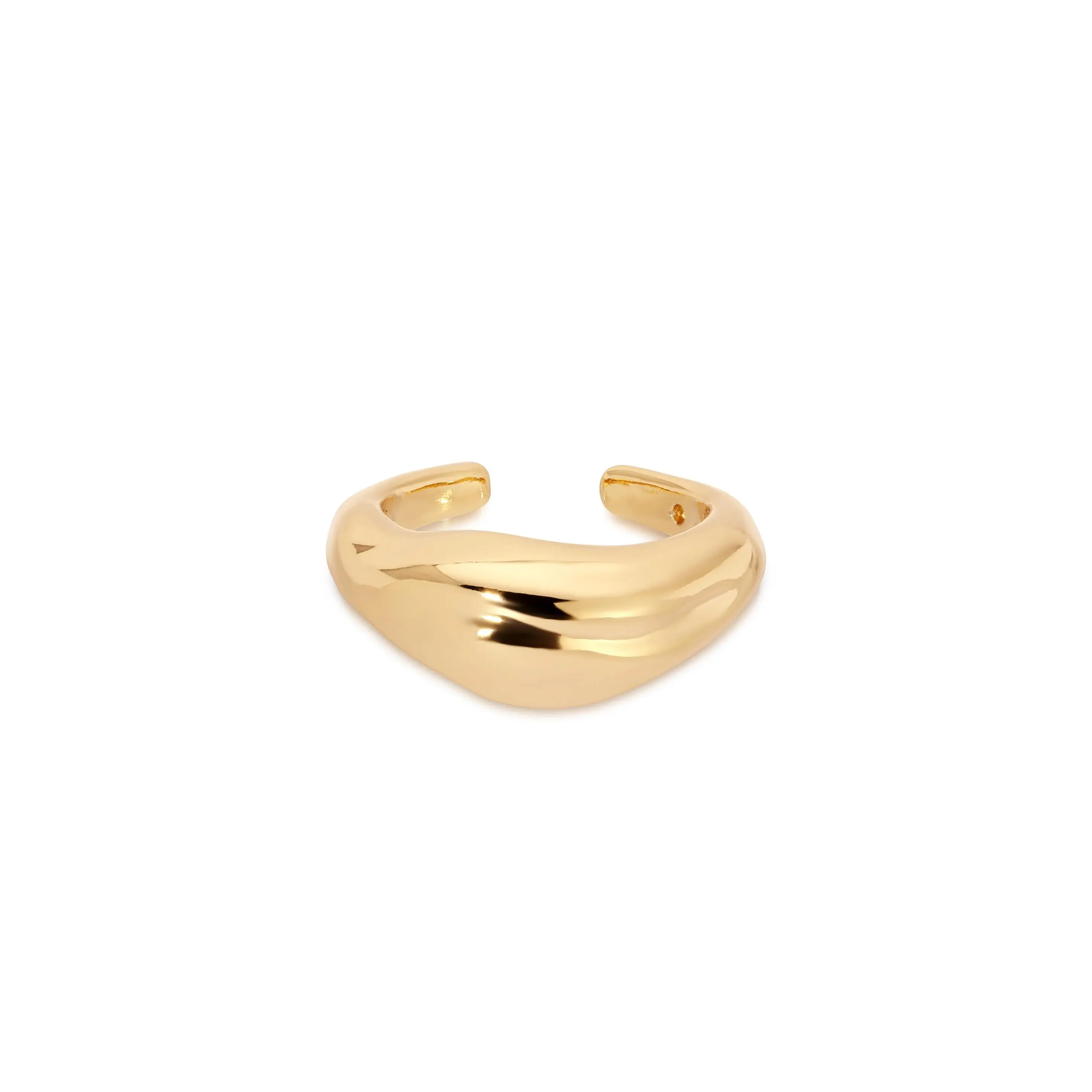 Ettika Liquid Luxe Ear Cuff 18k Gold Plated Brass Comfortable Fit Lightweight Design Ideal for All Occasions High Quality Earrings