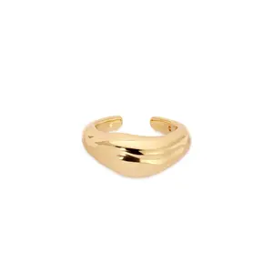 Ettika Liquid Luxe Ear Cuff 18k Gold Plated Brass Comfortable Fit Lightweight Design Ideal for All Occasions High Quality Earrings