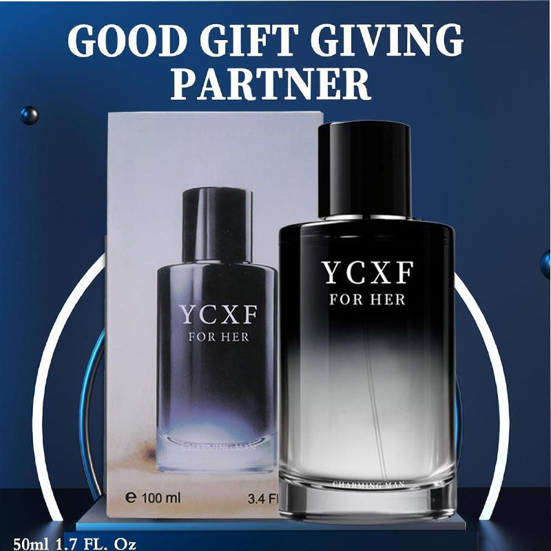 YCXF Men's Pheromone Cologne—Long-lasting allure, blending oriental citrus and woody notes. Its sensual fragrance captivates women, unleashing masculine charm. A light fragrance spray with fruity sweet woody tones, delivering an exceptional scent.