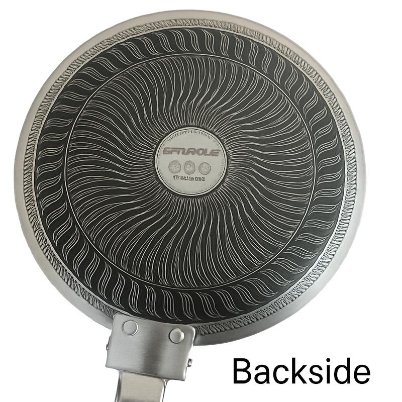 Indian Cast Iron Roti Tawa 34cm 2.3mm Thick Naturally Seasoned Non ...