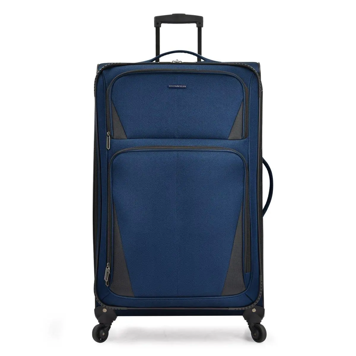 31-Inch Softside Checked Luggage for Adult Travel, 10 lbs Lightweight & High-Capacity Twill Spinner, Expandable with Extra Space & Interior Mesh Pocket, Spinner Wheels, Adjustable Handle Checked Luggage, International Travel, Airport-Friendly Checked Lugg