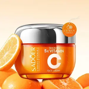 Korean Cream with 5X Vitamin C, Hydrating,Glowing & Repairing Face Cream - Facial Moisturizer for Fine Lines,Wrinkles,Uneven Skin Tone, 1.76 Oz