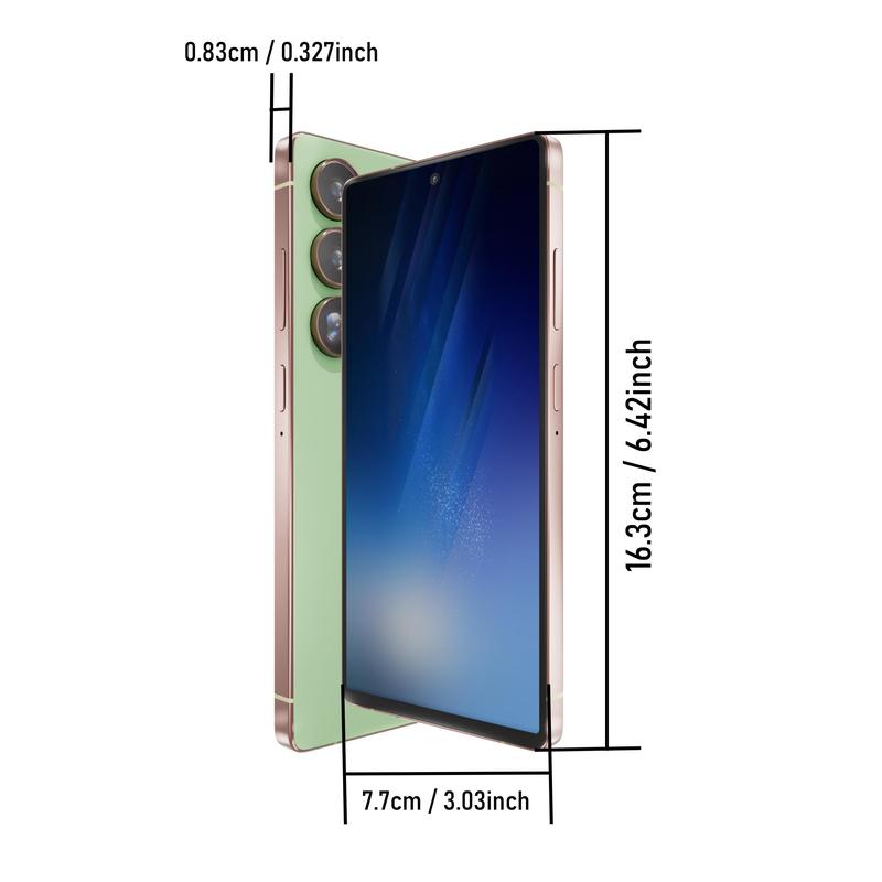 FUFFI 6.8 Inch Smartphone, 4+64GB ROM,1 Count 4G Network Unlocked Phone, Android 12.0 Version 8+16MP Cellphone, Dual Card Phone for Home & Office