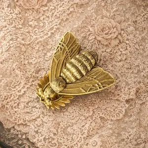 Moth Paper Clip Vintage Journal Charm Victorian Journaling Accessories Metal Book Page Holder Bookmark Journal Leather Covers Clamp