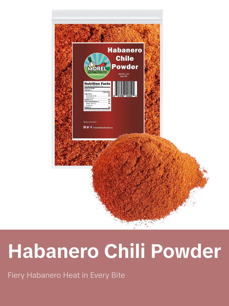 Habanero Chile Powder - Ground Habanero Pepper 1 lb