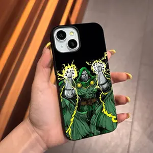 Anime Movie D-Doctor Doom Phone Case Liquid silicone for Iphone 16 15 promax 14 plus 13 12 11 full cover drop proof