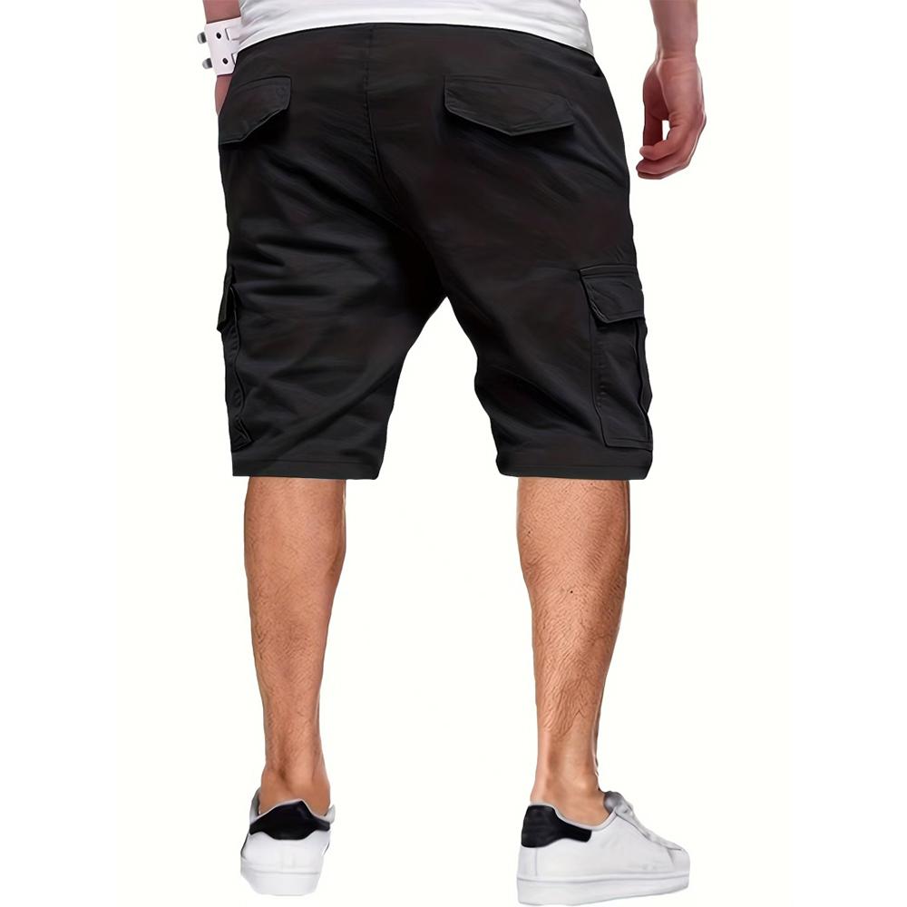 5-Pack men's tooling shorts, summer trendy casual shorts, multi-pocket design, fabric wear-resistant, ball-free, durable, tear-resistant, comfortable and breathable, fashionable and versatile Athletic Activewear