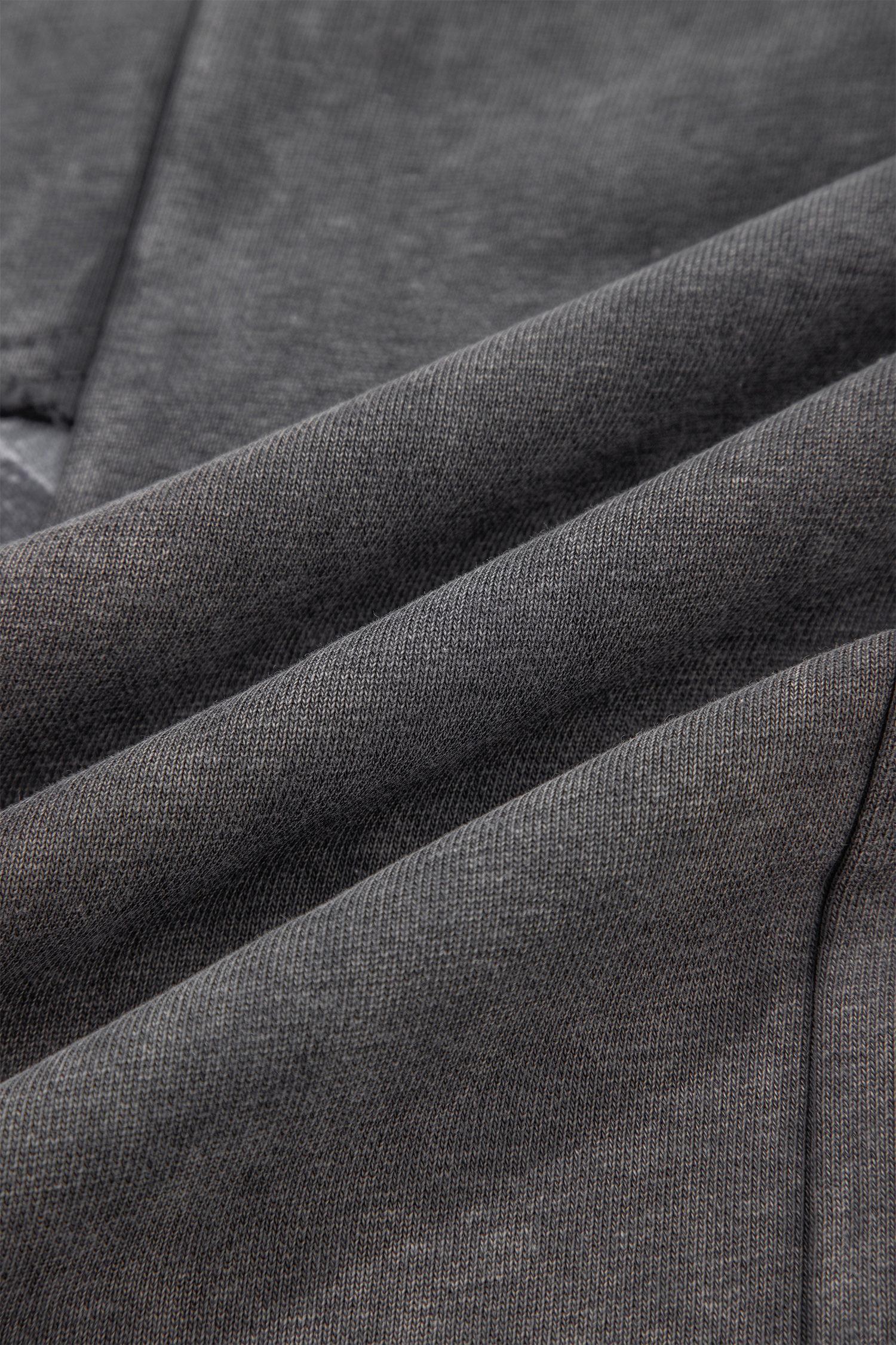 Mntaor Women's Dark Grey Mineral Wash High-Waisted Pants with Leopard Print Patchwork Wide Leg Lounge Wear for Casual Street Style Winter Outfit