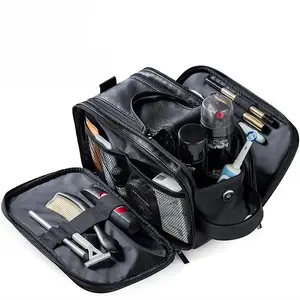 2026 Men's Leather Toiletry Bag,Suitable for daily use and easy to carry ,Large capacity toiletry bag