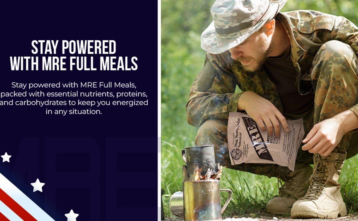 (1 Meal (Random), 1, Count) Wornick MRE Meals Ready to Eat, Emergency Food Supply, Survival Camping Outdoor 12 Pack Inspection 2025, 2026 or Better