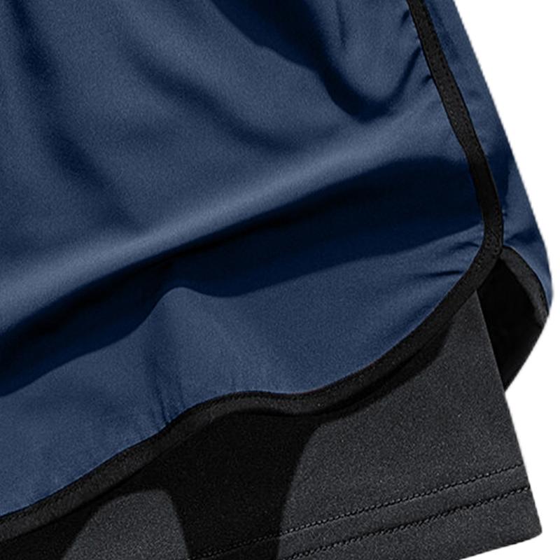 Men's Casual Loose Fit Quick-Dry Athletic Shorts Set of 4, Elastic Waistband and Drawstring Gym Training Shorts, Lightweight Men's Running Shorts, Drawstring Workout Shorts, Breathable Compression Squat Training Shorts, Summer Gym