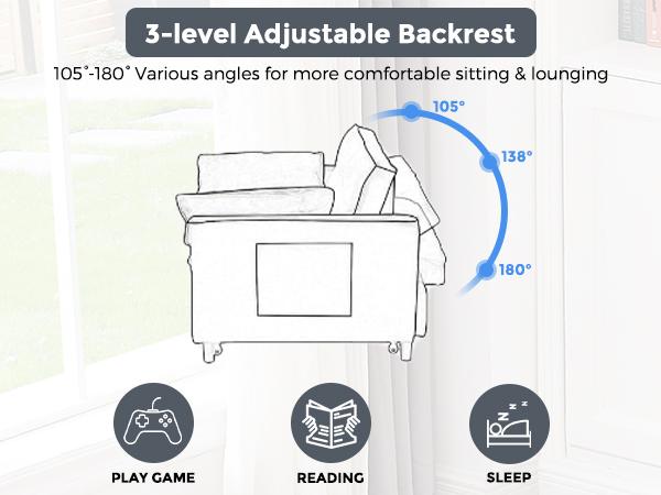 55” 3-in-1 Velvet Convertible Sofa Bed – Modern Double Sofa, Lounge Chair & Sleeper Bed with Adjustable Backrest | Includes Pillows & Storage Bag | Small Space, Apartment & Living Room Furniture | Velvet Futon, Multi-Functional – Easy 20 Min Assembly