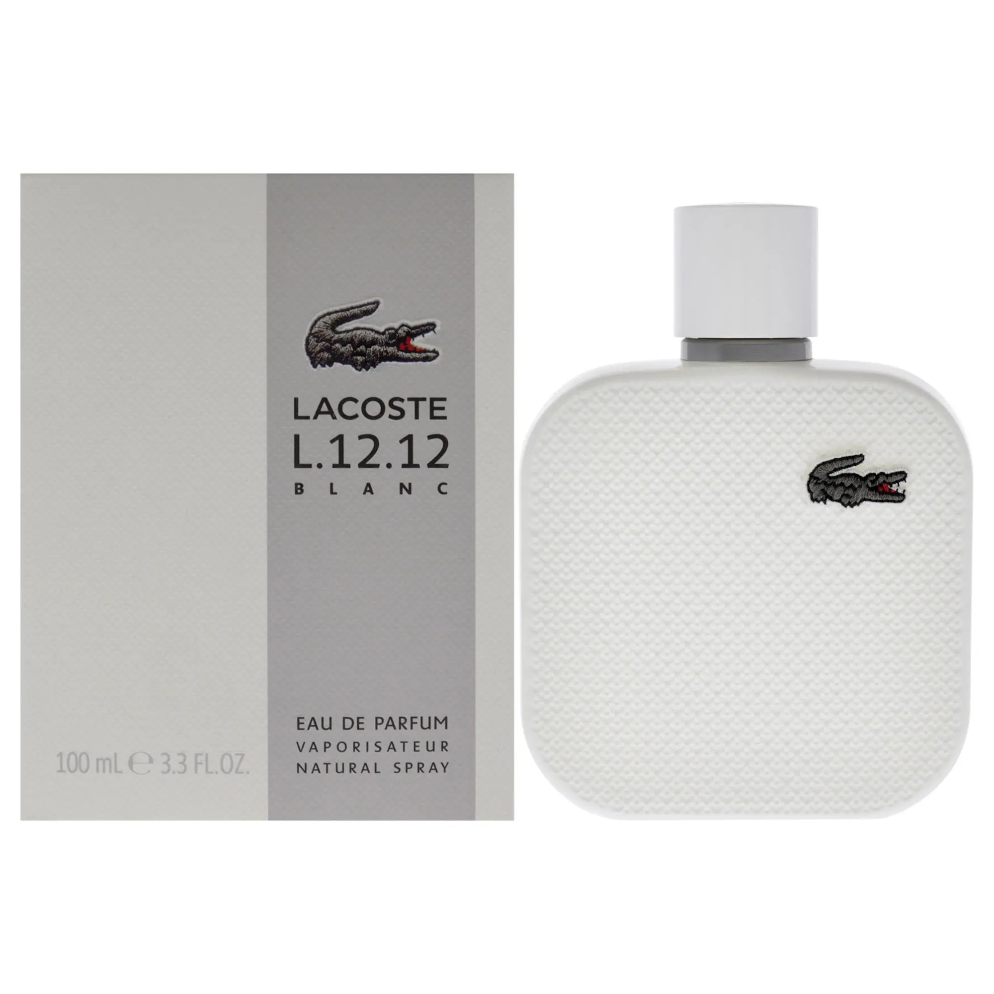 Lacoste Eau De L.12.12 Blanc by Lacoste for Men - 3.3 oz EDP Spray