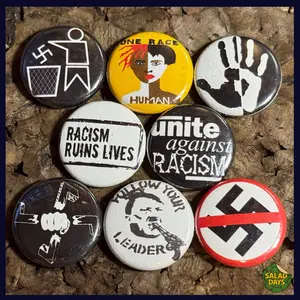 Anti Racist -Buttons- 8 Pack