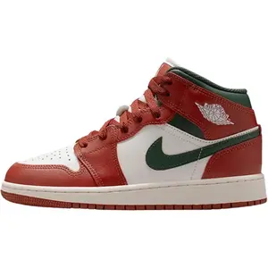 Air Jordan 1 Mid GS 'Redstone Midnight Green'