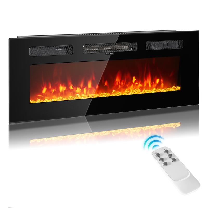 oneinmil DIY Electric Fireplace Insert,1500W Wall Mounted & Recessed Fireplace, Freestanding Fireplace Heater with Remote & Touch Panel Control,Adjustable Flame Effect, 8H Timer for Indoor use (TV STAND NOT INCLUDED) oneinmil DIY Electric Fireplace Insert,1500W Wall Mounted & Recessed Fireplace, Freestanding Fireplace Heater with Remote & Touch Panel Control,Adjustable Flame Effect, 8H Timer for Indoor use (TV STAND NOT INCLUDED)