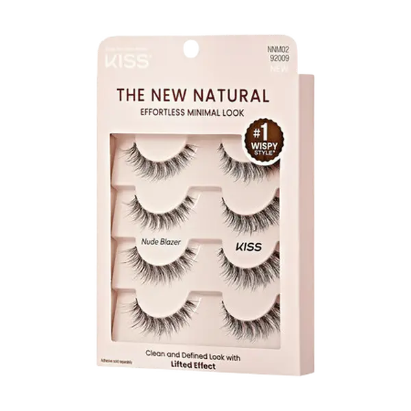 Kiss The New Natural Lash 4-Pair Multipack - Nude Blazer Kiss The New Natural Lash 4-Pair Multipack - Nude Blazer