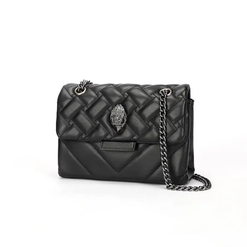 Kurt Geiger women's handbag with diamond-shaped chain shoulder bag, crossbody bag, eagle head small bag, Shilin bag, Handbag