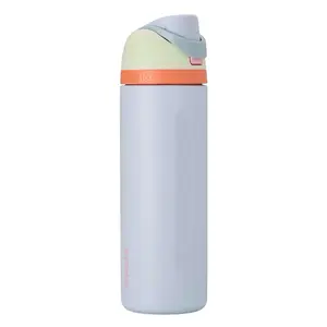 Owala FreeSip Insulated Stainless Steel Water Bottle with Straw, BPA-Free Sports Water Bottle, Great for Travel, 24 Oz, Beach House