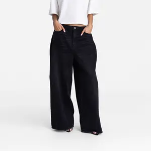 KBB by KAHLANA Women's Low-Rise Wide Leg 'The Rachel Jean'