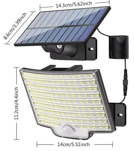 Solar Flood Light Solar Outdoor Light, Ultra-Bright More Than You Can Imagine, 2000mAh Dual Motion Sensor Security Lights Outdoor IPX5 Waterproof, 270°Wide Lighting, Adjustable 3 Mode Wall Lights For Patio, Garage, Porch, Yard Garage Work All Night.