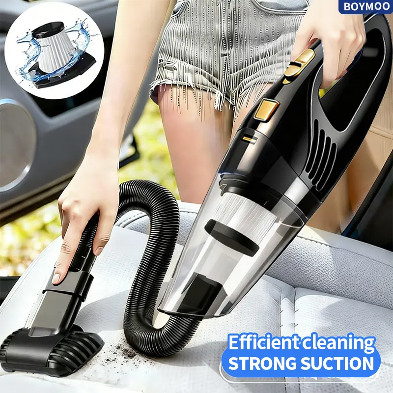 BOYMOO Cordless Handheld Vacuum Cleaner 5 Stylish Colors Strong Suction Hand Vacuum For Car Office Daily Cleaning