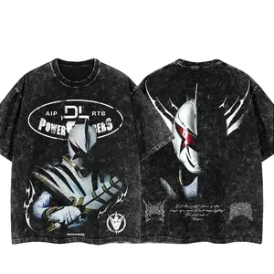 BornOfDarkness - DINO THUNDER II WHITE RANGER LIMITED Vintage Unisex Oversize Anime Manga Cotton T-shirt, Graphic Tee, Anime Lover, Anime Merch Fan, Outfits Men, Boys Merch