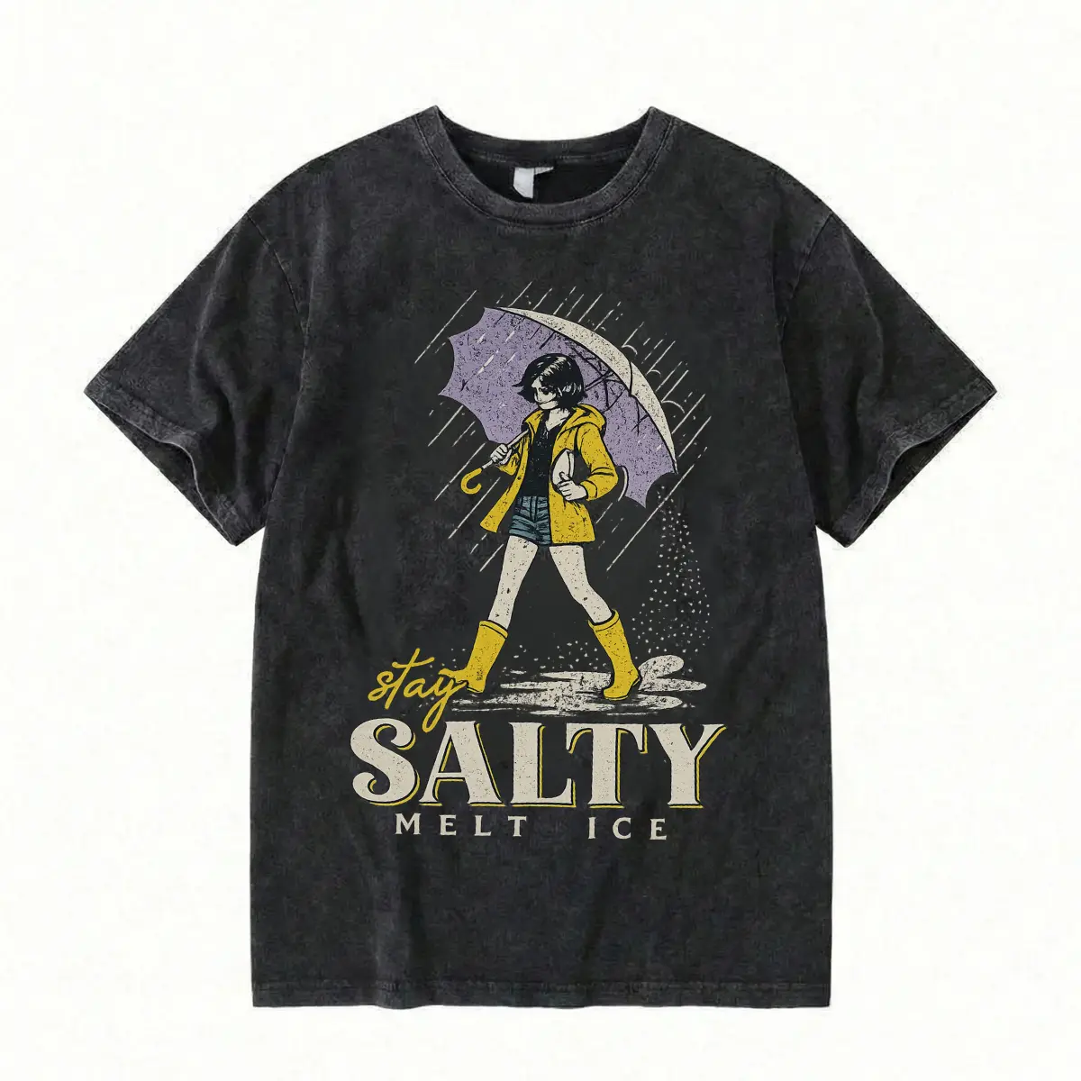 Stay Salty Melt ICE T-Shirt, Pro Immigration Protest Tee, Social Justice Graphic Shirt, Unisex Cotton Activism Top for Men and Women