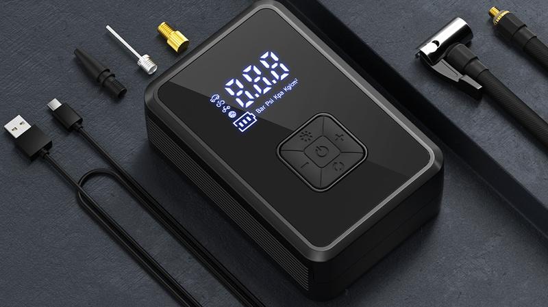 Oasser Fast Wireless Tire Inflator, Mini Portable High-Pressure Car Air Compressor 150 PSI, USB-C Rechargeable, Auto Stop Modes, Long Lasting Battery