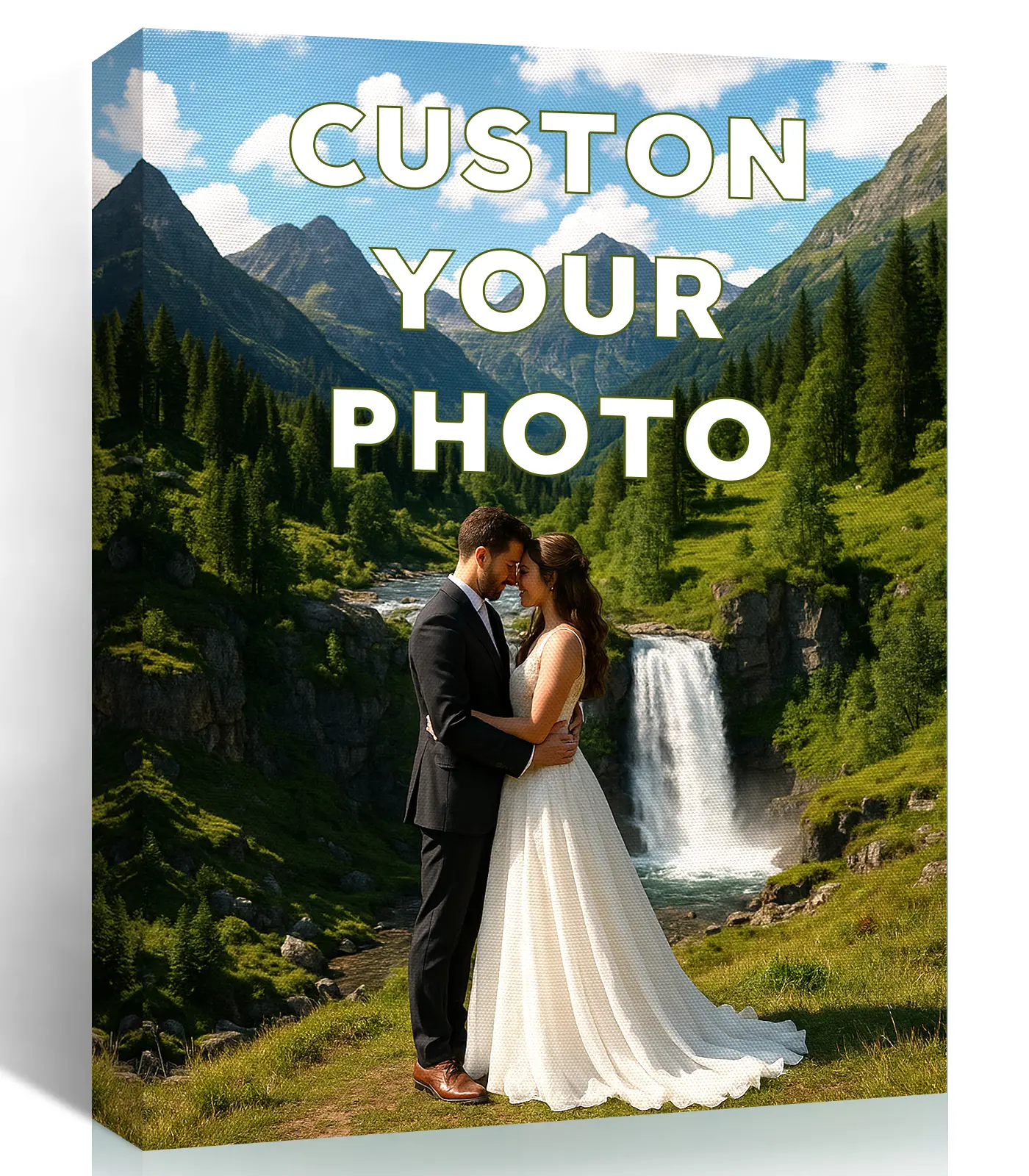 Personalized Custom Canvas Prints, Photo On Canvas 8x10 inches, Transform Your Photos into Stunning Framed Wall Art Digitally Printed Photo To Canvas Ideal for Home Decor Gifts Keepsakes
